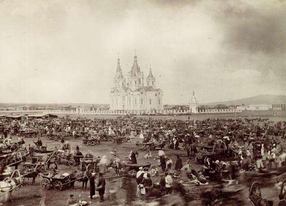 Новобазарная площадь (ныне Площадь Революции) 1868 года